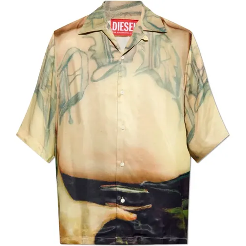 Shirts > Short Sleeve Shirts - - Diesel - Modalova