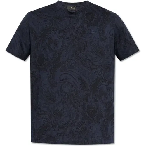 Etro - Tops > T-Shirts - Blue - ETRO - Modalova