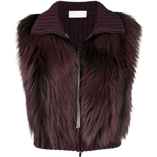 Jackets > Vests - - Fabiana Filippi - Modalova