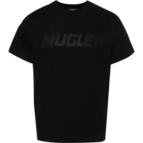 Mugler - Tops > T-Shirts - Black - Mugler - Modalova