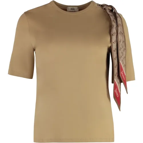 Herno - Tops > T-Shirts - Beige - Herno - Modalova