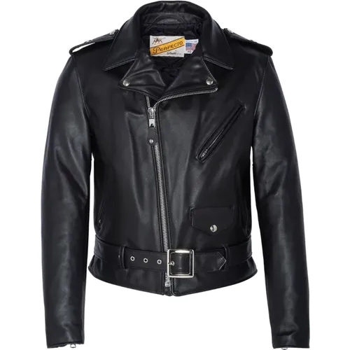 Jackets > Leather Jackets - - Schott NYC - Modalova