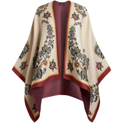 Etro - Jackets > Capes - Beige - ETRO - Modalova