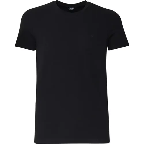 Dondup - Tops > T-Shirts - Black - Dondup - Modalova