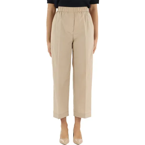 Trousers > Cropped Trousers - - PESERICO - Modalova