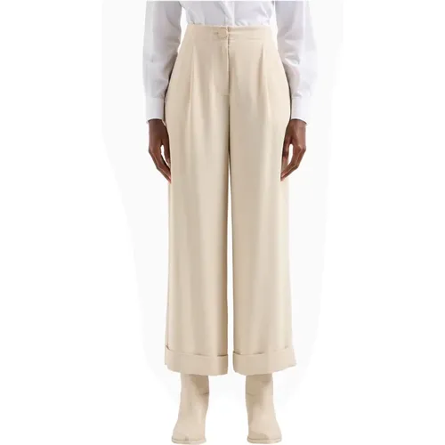 Trousers > Wide Trousers - - Emporio Armani - Modalova