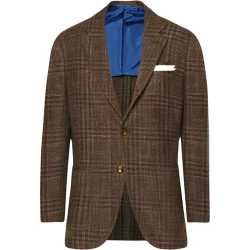 Kiton - Jackets > Blazers - Brown - Kiton - Modalova