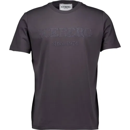 Iceberg - Tops > T-Shirts - Gray - Iceberg - Modalova