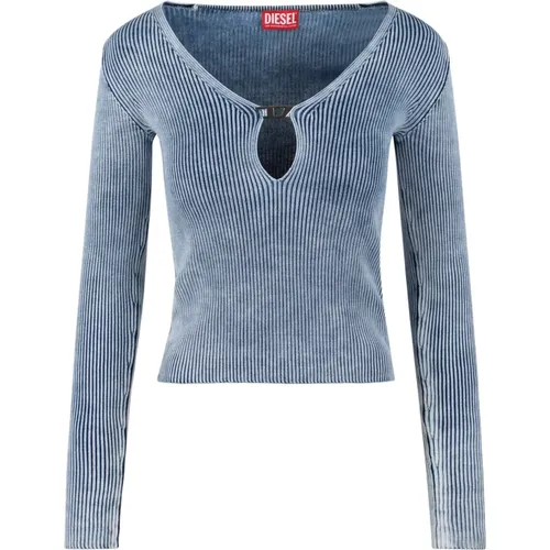 Knitwear > V-neck Knitwear - - Diesel - Modalova