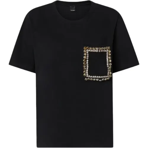 Pinko - Tops > T-Shirts - Black - pinko - Modalova