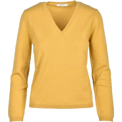 Knitwear > V-neck Knitwear - - Kangra - Modalova