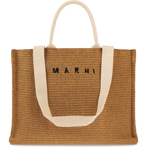 Marni - Bags > Tote Bags - Brown - Marni - Modalova