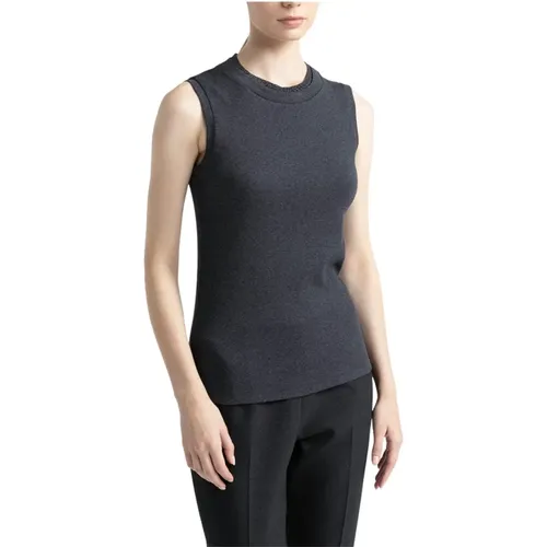 Tops > Sleeveless Tops - - PESERICO - Modalova