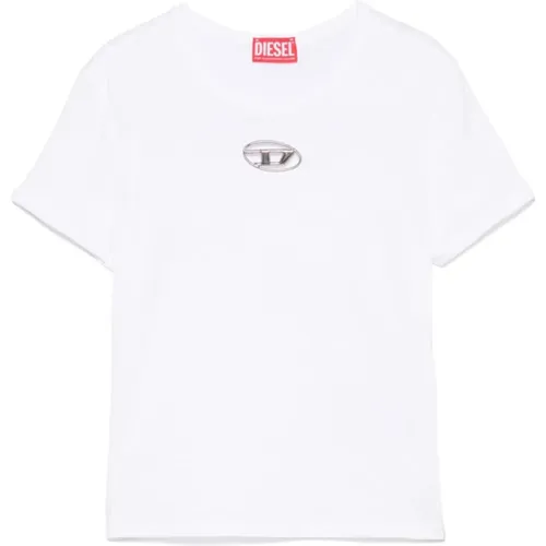 Diesel - Tops > T-Shirts - White - Diesel - Modalova