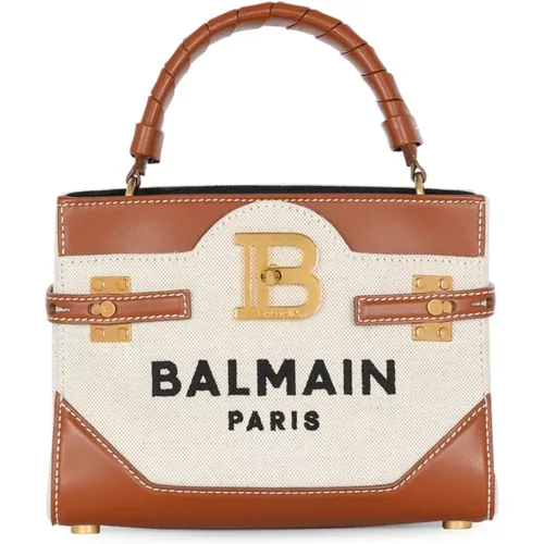 Balmain - Bags > Handbags - Brown - Balmain - Modalova