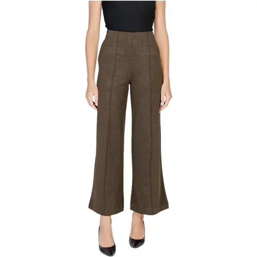 Trousers > Wide Trousers - - Ichi - Modalova