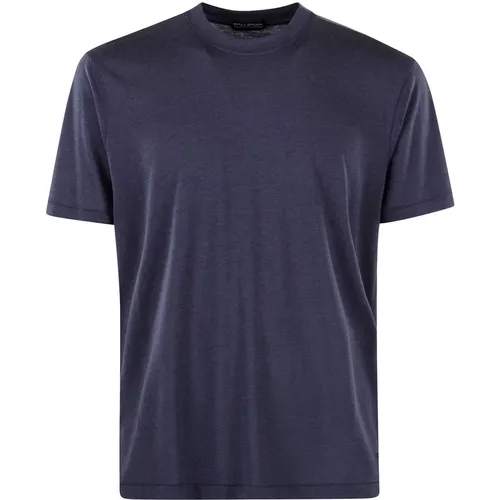 Tom Ford - Tops > T-Shirts - Blue - Tom Ford - Modalova