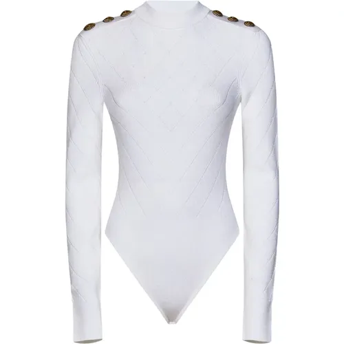 Balmain - Tops > Body - White - Balmain - Modalova