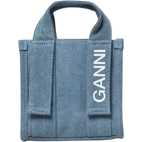 Ganni - Bags > Handbags - Blue - Ganni - Modalova