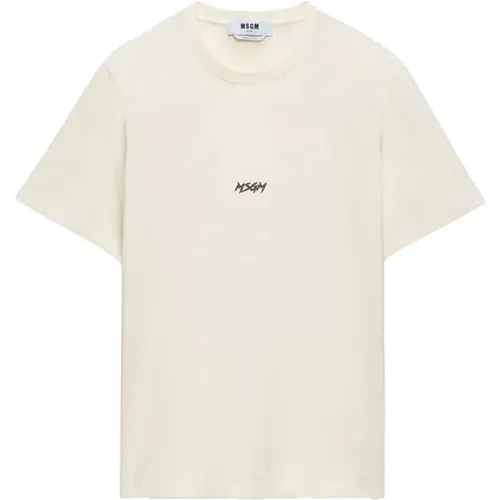 Msgm - Tops > T-Shirts - White - Msgm - Modalova