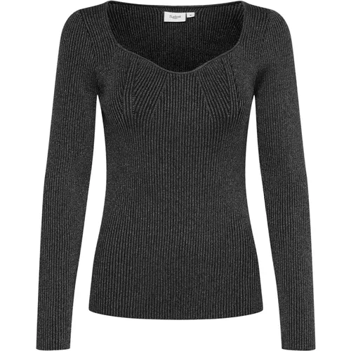 Knitwear > V-neck Knitwear - - Saint Tropez - Modalova