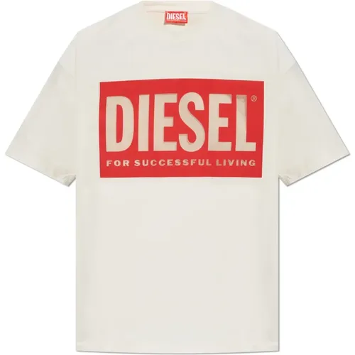 Diesel - Tops > T-Shirts - Beige - Diesel - Modalova