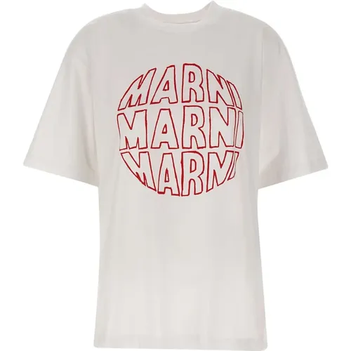 Marni - Tops > T-Shirts - White - Marni - Modalova