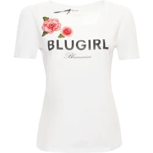 Blugirl - Tops > T-Shirts - White - Blugirl - Modalova