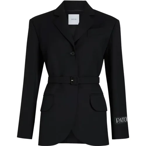 Patou - Jackets > Blazers - Black - Patou - Modalova