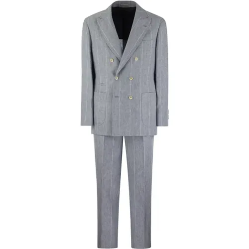 Suits > Suit Sets > Double Breasted Suits - - BRUNELLO CUCINELLI - Modalova