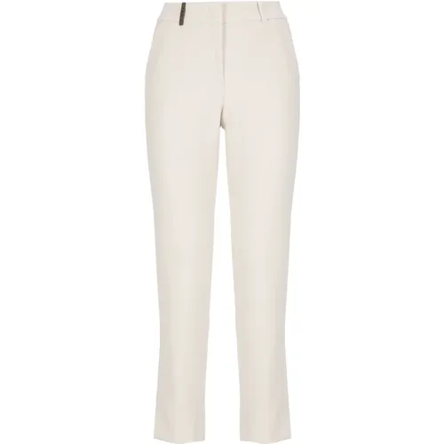 Trousers > Cropped Trousers - - PESERICO - Modalova