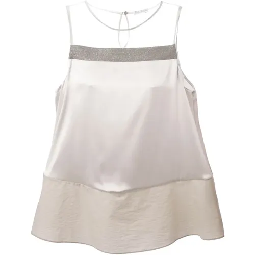 Tops > Sleeveless Tops - - BRUNELLO CUCINELLI - Modalova