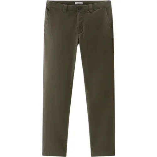 Trousers > Chinos - - Woolrich - Modalova