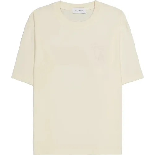 Laneus - Tops > T-Shirts - Beige - Laneus - Modalova