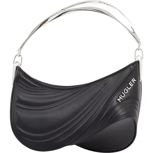 Mugler - Bags > Handbags - Black - Mugler - Modalova