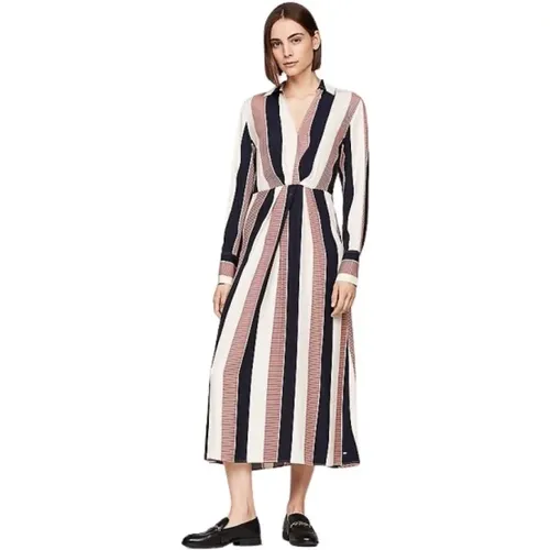 Dresses > Day Dresses > Midi Dresses - - Tommy Hilfiger - Modalova