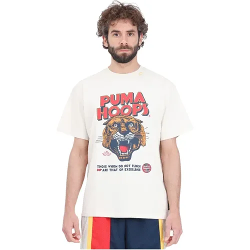 Puma - Tops > T-Shirts - Beige - Puma - Modalova