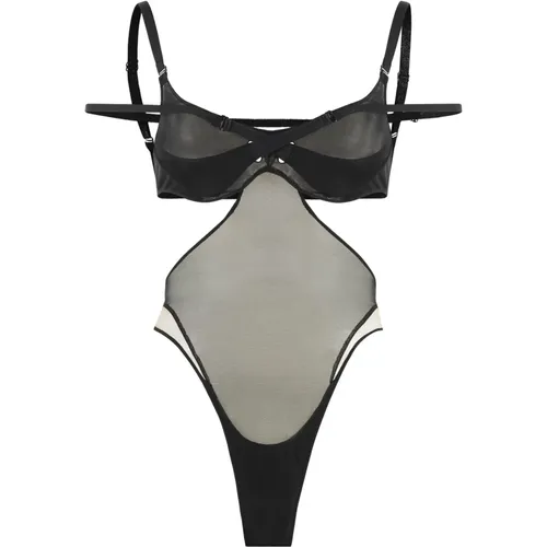 Mugler - Tops > Body - Black - Mugler - Modalova