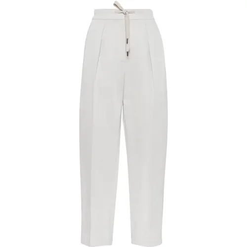 Trousers > Wide Trousers - - BRUNELLO CUCINELLI - Modalova