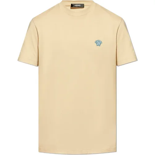 Versace - Tops > T-Shirts - Beige - Versace - Modalova