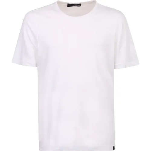 Lardini - Tops > T-Shirts - White - Lardini - Modalova