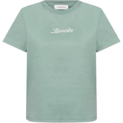 Lanvin - Tops > T-Shirts - Green - Lanvin - Modalova