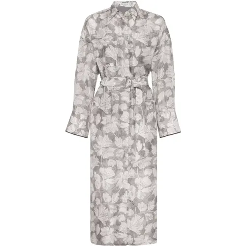 Dresses > Day Dresses > Shirt Dresses - - BRUNELLO CUCINELLI - Modalova