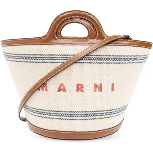 Marni - Bags > Handbags - Beige - Marni - Modalova