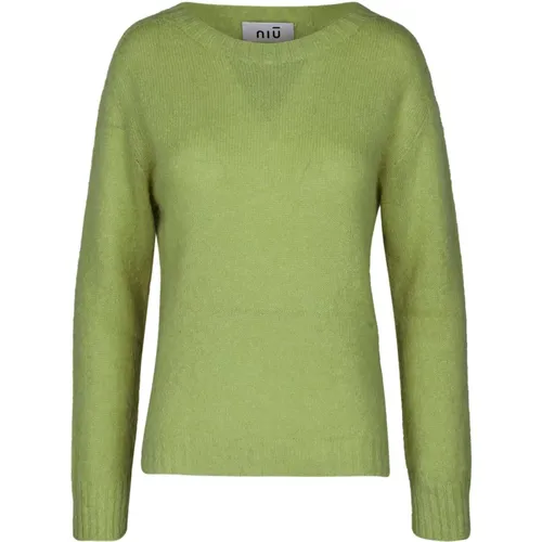 Knitwear > Round-neck Knitwear - - NIU - Modalova