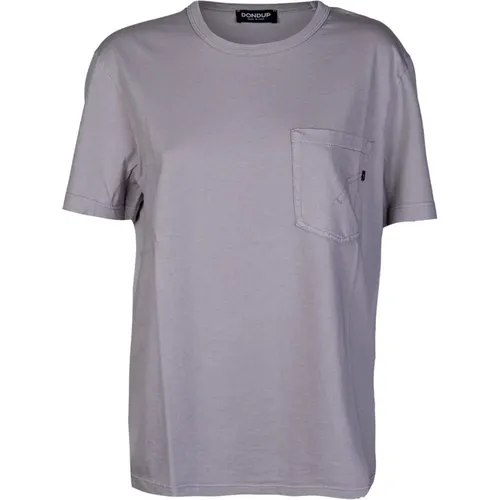 Dondup - Tops > T-Shirts - Gray - Dondup - Modalova