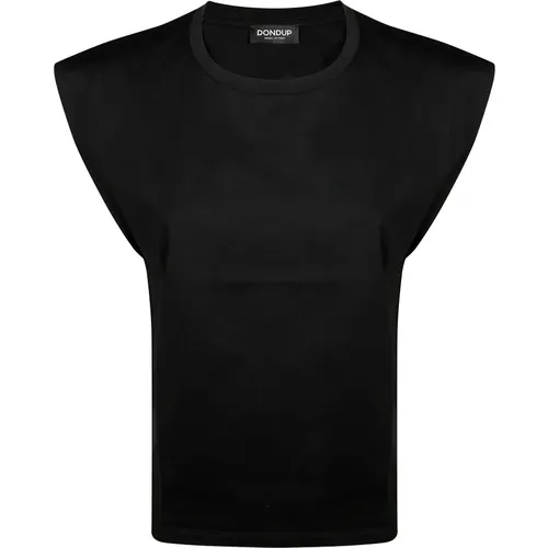 Dondup - Tops > T-Shirts - Black - Dondup - Modalova