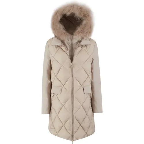 YES ZEE - Coats > Parkas - Beige - YES ZEE - Modalova