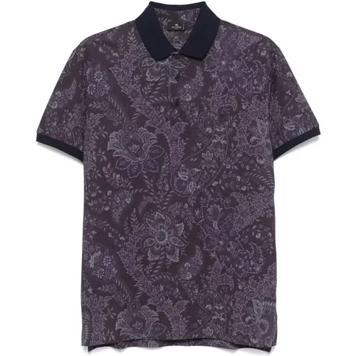 Etro - Tops > Polo Shirts - Blue - ETRO - Modalova