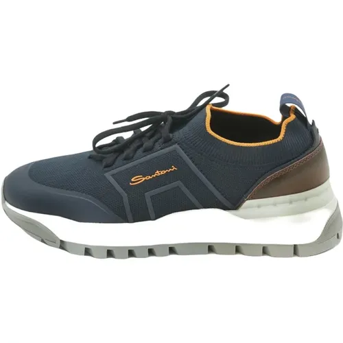 Santoni - Shoes > Sneakers - Blue - Santoni - Modalova